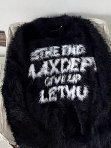 Women Knit Tops - Black - View 7