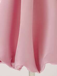 2pcs Young Girls Floral Decor Camisole Top And Skirt Set, Suitable For Birthday Party, Family Vacation, No Headband Included - Bụi hồng - Xem 10