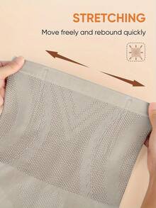 Local Delivery All-Purpose High Waist Shaping Shorts -Perfect For Yoga, Office Work, Or Sleeping Without Changing Outfits - 灰色 - 查看 6