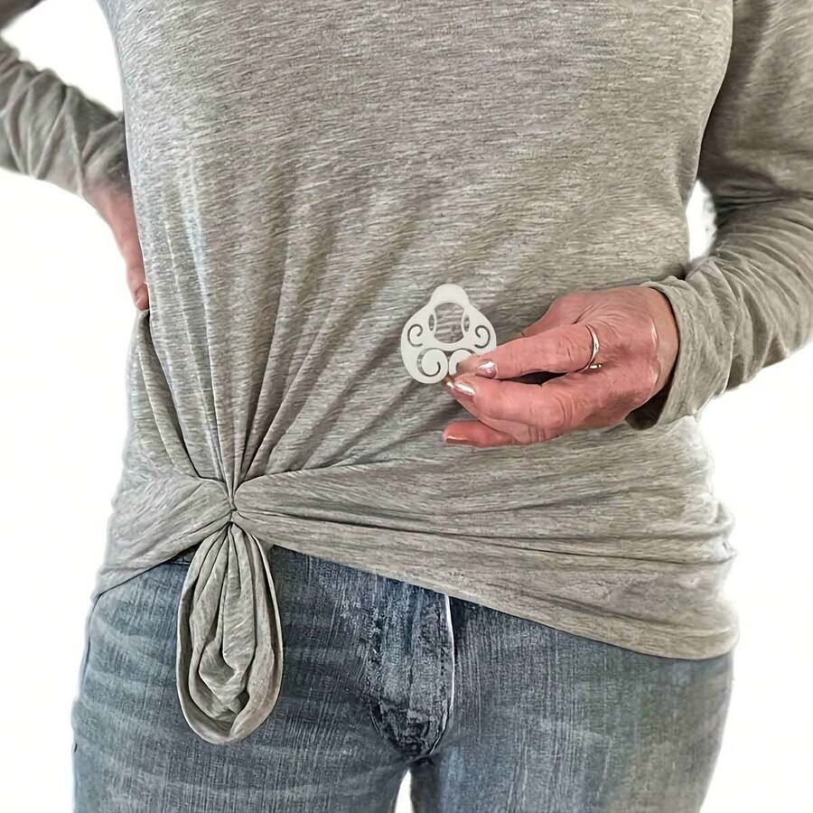 Nueva ropa de mujer de moda: clips de ajuste para ropa de mujer, hermosos clips de botón de ajuste, clips para camisas de mujer - Paquete combinado - Ver 1
