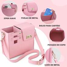 OKCCE Crossbody Bag With Water Bottle Holder, Ideal For Gym And Hiking, Hands-Free Water Bag With Multiple Pockets - 卡其色 - 查看 2