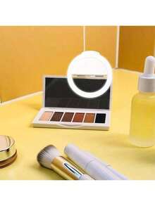 1PC White Portable LED Selfie Ring Light, Mirror Makeup Lamp, With USB Charging, 3 Lighting Modes, Portable Lighting, Photo Beauty Halo Light, Live Clip Light Selfie Light, Suitable For Live Streaming, Video Conference Lighting, Photography And Video, Charming Gift,Nail Trimming, Eyelash Extension, Tattoo And Skin Care, Touch Button Control, Room Decoration,Outdoor Camping Lighting 150mAH Suitable For Selfies And Live Streaming, Portable Light - White - View 11