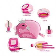 儿童趣味过家家钱包手提包钥匙扣仿真手机玩具，角色扮演互动游戏，送给女孩的完美生日礼物和节日礼物 - 彩色 - 查看 9