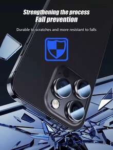 两片装 Black Hawk Eye 钢化玻璃相机镜头保护膜，高清防刮，兼容 11/12/13/14/15/16/17/17 Air/17 Pro/17 Pro Max 系列 - 黑色 - 查看 4