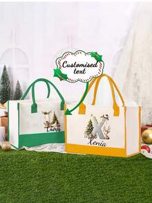 Sac à bandoulière en canevas de dopamine de Noël personnalisé avec texte, sac fourre-tout à motif personnalisé, sac à main ecanevasle imprimé, grand sac de courses, grand sac, sac de rentrée scolaire, léger, imperméable, convient pour les mariages, les anniversaires, les plages, les vacances. C'est le meilleur cadeau pour les dames, les mères, les enseignants, les amis, les demoiselles d'honneur et les étudiants.