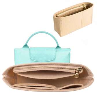 Mini Bag Organizer For Mini Small Tote Bag - Ultimate Mini Bag Storage & Finishing Inner Bag Liner For A Chic Handbags Insert Organizer Fit Small Size Gifts For Women Gifts For Men