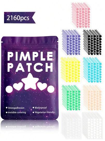 2160pcs Colorful Star Face Stickers, Suitable For Daily Decoration, Events And Parties, Various Color Party Stickers, Cute Star Shaped Stickers, Face Stickers (For Decorative Use Only, Not Cosmetic Products)