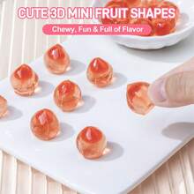 Amos 4D Burst Fruit Gummy Candy, Gluten Free, Assorted Fruit Flavors (Pineapple, Lemon, Peach, Strawberry, Grape), 8.47oz Box - Soft & Chewy, Natural Flavors, Snack Size - Mixed Fruity - 查看 5