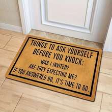 1pc New Cartoon Cat Pattern Small Rug - 100% Polyester Material, Machine Washable Durable, Stain Resistant, Quick Drying, Suitable For Indoor/Outdoor Doormat, Home Decor, Bedroom, Kitchen, Photography, Props, Outdoor Decor, Holiday Gift