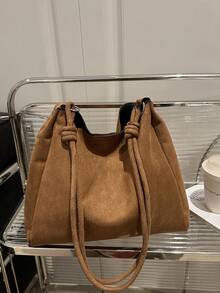 Túi xách cao cấp sang trọng bằng da PU, thiết kế thời trang mới. - Màu Khaki - Xem 5