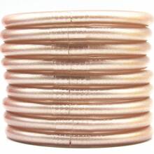 Set de 9 piezas de pulseras de silicona con encantos, pulseras de bangle a prueba de agua para mujeres - Multicolor - Ver 18