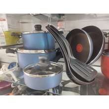 batería de cocina Tfal Xpert Chef 12 piezas, Fabricada con aluminio de alta durabilidad, asegura una distribución uniforme del calor, lo que resulta en cocciones precisas y eficientes - Azul - Ver 5