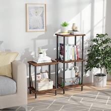 Mesa Auxiliar, Mueble Para Impresora Mesa Lateral Apilable Mesas Para Jardín Mesa De Centro Mesa Auxiliar Apilable Mesa De Noche Buró Para Recámara Mesa Auxiliar Apilable 2 Set Estante Mesa Para Jardín Mesa De Centro Mesa Auxiliar - Granate - Ver 5