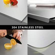 1 Piece Of Stainless Steel Heavy-Duty Cutting Board, With 3 Sizes To Choose From, Suitable For Baking, Kneading Dough, Meat Processing, And Vegetable Slicing, Easy To Clean Surface, Can Protect Countertop, Kitchen Cutting Board - Zk441*40cm*50cm - View 8