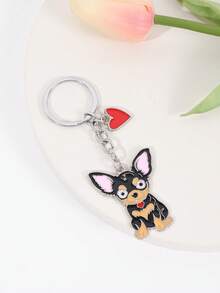 1个金属合金肌肉强壮狗狗钥匙扣，时尚背包手提包挂件配饰，帅气迷人的男孩汽车钥匙扣挂件，男友节日礼物，送给好朋友的生日钥匙扣挂件礼物 - 彩色 - 查看 5