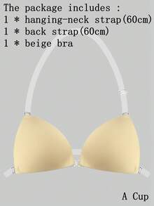 ideaCCSZ 粉色三角杯隐形文胸，法式提拉文胸，适合搭配无肩带晚礼服，C D E F 大杯深V设计提拉胸部自粘式，前扣隐形硅胶乳贴，可重复使用的女士内衣及内衣配件 - 彩色 - 查看 18