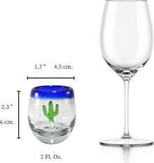 Cups - Cobalt Post - Cactus - View 2
