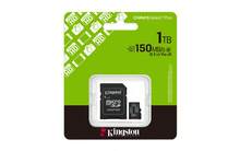 Kingston Technology 1TB MicroSDXC Canvas Select Plus Gen3 150MB/S A1 (Includes SD Adapter) - Black - View 5