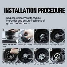 Arandela de fieltro de repuesto para los molinillos de máquinas de espresso Breville - Blanco - Ver 2