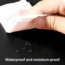 Black Leather Sticky Back -Leatherette Vinyl Wrap Sticker For DIY Waterproof - Black - View 2