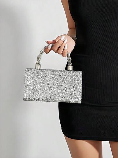 YMI STYLE Sparkling, Elegant & Sophisticated Crystal Decorated Square Handbag, Glamorous Clutch Purse, Perfect For Party Girls & Women's Formal Events. Ideal For Parties, Weddings, Proms, Galas/Banquets, And Makes A Great Gift For Women. Perfectly Matches Party Dresses, Evening Gowns, And Sequin Outfits, Essential Wedding Accessory, Also Pairs Well With Graduation And Prom Dresses.