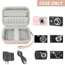 Funda para cámara digital compatible con CAMKORY/Pixpro/VAHOIALD/DSCW800 830/PowerShot 180 190 - Solo la caja (sin cámara) - Albaricoque - Ver 2