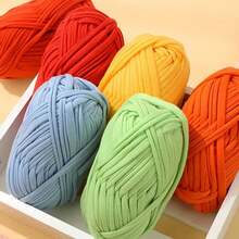 1/3pcs(100g/300g) Premium Polyester Crochet & Knitting Yarn, 30m/100g/Pc Length - Ideal For DIY Projects, T-Shirts, Slippers & Baskets,Fabric Strip Handmade Weaving Diy Bag, Toy, Shoe, Carpet, Organizing Basket Thread