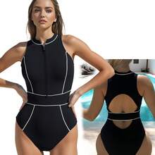 Women Swimming & Diving Suit - Black - View 1