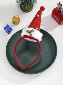 1pc Christmas Hat With Bell HeadBand, Hair Band, Diadema ,Hair Hoop ,Hairband For Women Hair Accessories