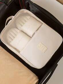 Waterproof Travel Shoe Bag, 3-Layer Multifunctional Vacation Shoe Storage Bag, Portable Shoes Organizer, Luggage Trolley Insert Shoe Box, Bedroom Shoe Organizer Bag, Business Travel Shoe Storage Bag Boot Bag Shoes Case Shoe Storage Box Shoes Organizer Accessories For Travel Vacation Cruise Holiday Travelling Bag Travel Stuff Essentials For College Dorm Home School - Multicolor - View 4