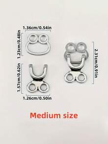 6颗金属合金隐形纽扣，固定扣，隐形钩眼扣，适用于外套、皮草夹克和牛仔裙 - 可调节腰钩，金色和黑色，缝纫用品，服装配饰|简约纽扣设计|耐用纽扣 - 彩色 - 查看 9