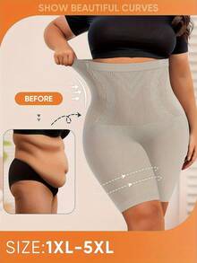 Local Delivery All-Purpose High Waist Shaping Shorts -Perfect For Yoga, Office Work, Or Sleeping Without Changing Outfits - 灰色 - 查看 2