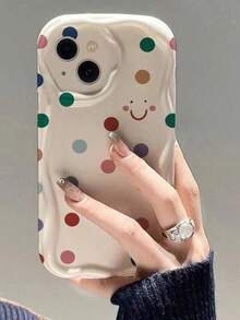 حافظة هاتف بسيطة مضادة للسقوط مطلية بالنقاط ، متوافقة مع هواتف آيفون 17/17 برو ماكس//14/15 برو ماكس، 16/11/16 برو ماكس/13/11، 12، 13، 16، 15، 16 بلس، 16 برو ماكس، S25/S23/S24A56 A36 A26/A134G A22 A21S A514G A52 S22 أولترا A335G/10 ريدمي نوت 114G