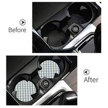 2 pezzi Sottobicchieri portabicchieri per auto, antishock, universali, di moda, accessori per interni auto, regalo per feste