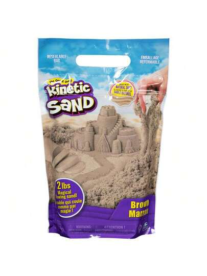 Spin Master Kinetic Sand, The Original Moldable Sensory Play Sand, Pink, 2 Lb. Resealable Bag, Ages 3+