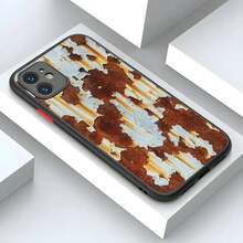Custodia per telefono con motivo arrugginito in stile vintage industriale, cover di lusso compatibile con 16, 15, 14, 12, 13, 11 Pro, XR, XS, personalizzata con stampa, compatibile con 17, 17 Pro, 17 Pro Max - Nero4 - Visualizzare 8