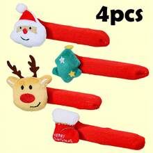 4pcs Christmas Door Handle Decor Set, Includes Jingle Bell Hanger And Removable Ornaments (Santa Claus, Reindeer, Christmas Tree, Stocking) - Easy Adhesive Hooks, Suitable For Indoor/Outdoor Holiday Door And Cabinet Decor - - Door Hangers, Christmas Decorations, New Year - Multicolor - View 12