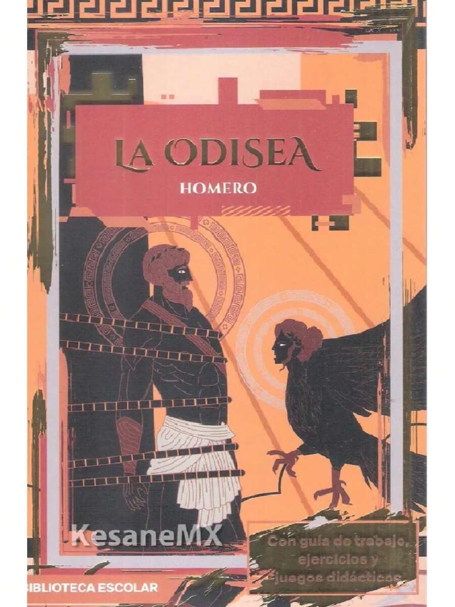 La odisea  - Libro Del Autor: Homero  - Colección: Biblioteca Escolar. (Síntesis Del Libro) Edad: + 12 años. Género: Narrativa Épica. Formato: Pasta Blanda Páginas: 95 Medidas: 21 cm x 14 cm. - Síntesis del libro - Con Guía de Trabajo – Preguntas De Comprensión Lectora - con Ejercicios y Actividades Didácticas. – Para jóvenes de 12 años en adelante.  La Odisea es una historia clásica de la antigua Grecia.  En esta asombrosa narración Odiseo debe iniciar el camino de vuelta a su hogar, la isla de Ítaca, Lo hará junto con sus compañeros, pero no será fácil.  El dios del mar, Poseidón, provocará naufragios, tormentas, temibles gigantes, sirenas y un sinfín de obstáculos en el viaje.  ¿Podrá Odiseo, con su valentía y audacia vencer todos los retos que se le presenten para encontrarse con su amada Penélope?  Descúbrelo leyendo esta genial aventura escrita por el poeta Homero. - Libro único - Ver 1