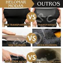 Kit 3 Bermuda Plus Size Women's Suplex Legging Cycling Shorts High Waist Butt Lift - 淺灰色 - 查看 4