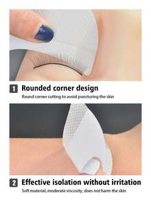 50片装眼影眼部保护贴纸，眼影眼线贴纸，透气眼部化妆工具，10/30/40/50/80/100/200/300/600/1000片装眼部化妆遮盖贴，眼影模板，眼线贴纸，睫毛延长贴纸，美容工具，价格实惠，圣诞礼物，化妆品，化妆工具，便宜货，礼物，女士礼物，圣诞礼物 - 彩色 - 查看 6