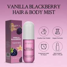 1 Bottle 50ml Vanilla Scented Mist, Body & Hair Fragrance Spray, Compact & Portable For On-The-Go Freshness, Unisex Scent Suitable For All Occasions - Vanilla Blackberry Spray - View 8