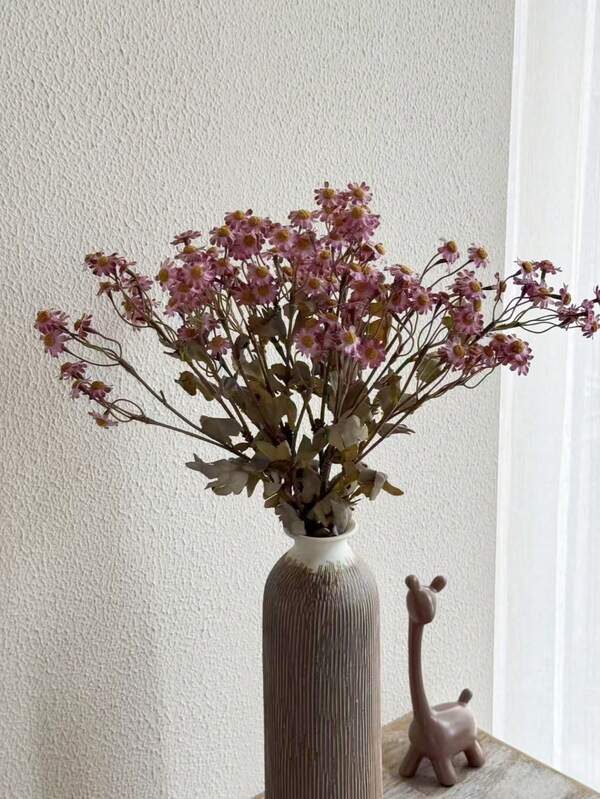 1 قطعة/2 قطعة/5 قطع زهور البابونج الاصطناعية الفاخرة بطول 53 سم، مناسبة لديكور الزفاف والأعياد والحفلات المنزلية، كلاسيكية عتيقة، مناسبة لجميع المناسبات والأعياد والكريسماس