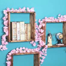 1/80pcs Artificial Cherry Blossom Vine - Faux Sakura Flower Garland, Suitable For Home, Garden, Wedding Arch, Party Decor, Spring - Pink - View 6