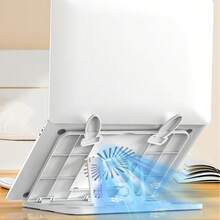 360° Rotatable Tablet Laptop Stand, Universal ABS Portable Folding Support, Non-Slip Silicone Pads, Easy Angle Adjustment For Office, Learning, Drawing - Multi-Device Holder - 彩色 - 查看 2