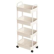 Folding Trolley Cart Shelf Storage Rack Rolling Office Wheels Metal 3/4/5 Tier - Black - View 14