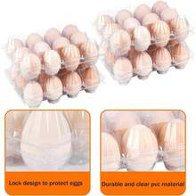 50 Pack 12 Count Plastic Cartons - Bulk Cheap Reusable Containers Chicken Eggs, Dozen Storage Solutions. 50 - 50 - View 4