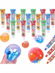 MINKOJA 1/2/4/5/10个装 4色经典塑料泡泡玩具，创意派对礼品，儿童玩具和游戏，泡泡吹管，重温怀旧泡泡游戏乐趣，卡通户外玩具，创意泡泡游戏，趣味新奇泡泡吸管，复古礼物，派对礼品 - 彩色 - 查看 5