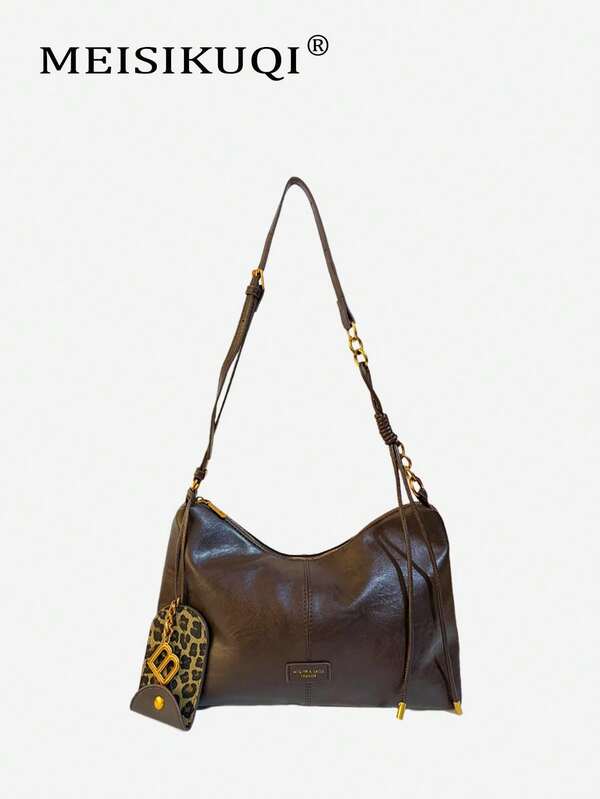 2025 New Versatile Tote Bag, Large Capacity Vintage Fashion Shoulder Bag/Crossbody Bag, Suitable For Commuting And Daily Use