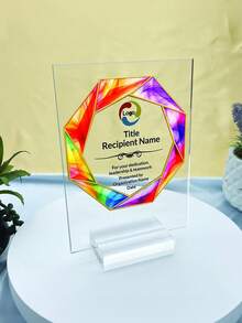 Personalized Employee Award, Retirement Appreciation, For Manager, Staff, Retirement Award Custom Award Plaque ,Thank You,Multi-Functional,Reusable,Ornamental,Exquisite,Stylish,Adorable,Colorful,Cute,Funny,Custom,Personalized,Customized,Unique,Ideal Gifts For Her,Ideal Gifts For Him,For Anniversaries,For Birthdays - Multicolor - View 5