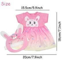 16pcs Clothes Set For 14inch/35cm Reborn Dolls, 16 Styles, Suitable As Children's Gift (Doll Not Included), Newborn Doll Accessories > Children's Clothing Accessory Set